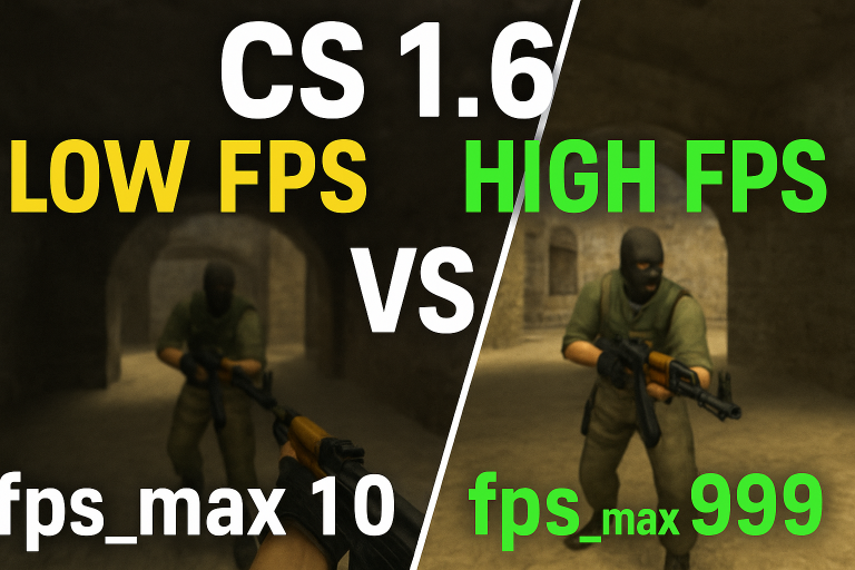 Frame Rate Difference Cs CS 1.6 Low FPS vs High FPS Guide